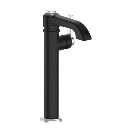Vogt Zehn Vessel Sink Lavatory Faucet in Stainless Steel & Matte Black – BF.ZN.1100.SB