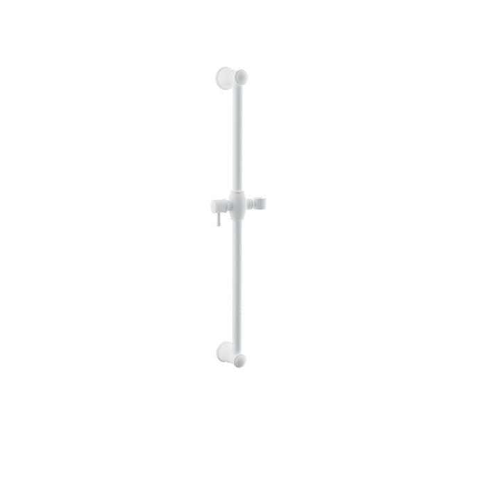 Baril Shower Bar With Slider - White