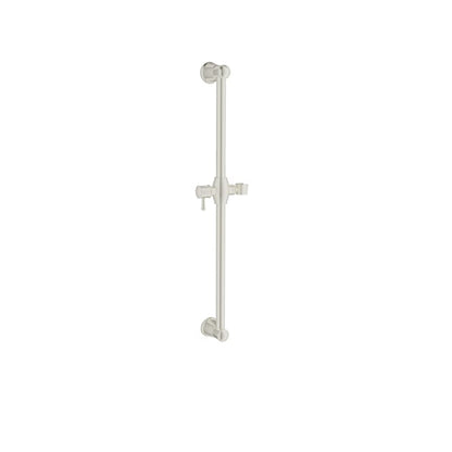 Baril Shower Bar With Slider - Brushed Nickel