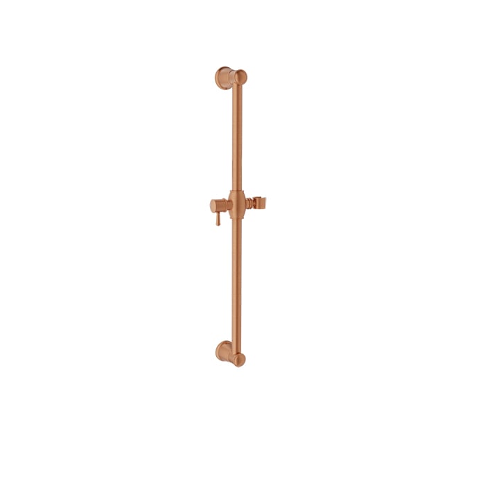 Baril Shower Bar With Slider - Satin Copper