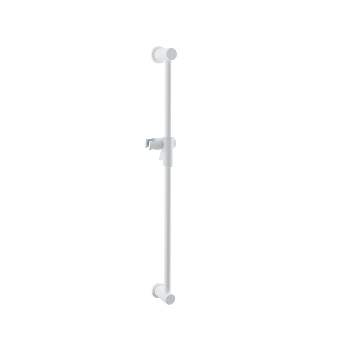Baril Shower Bar With Slider - White