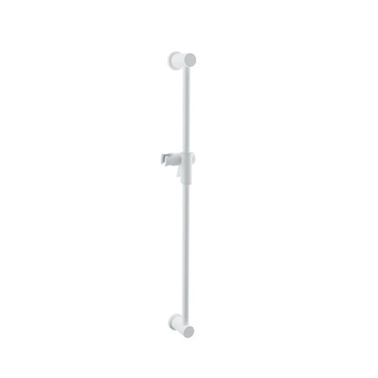 Baril Shower Bar With Slider - White