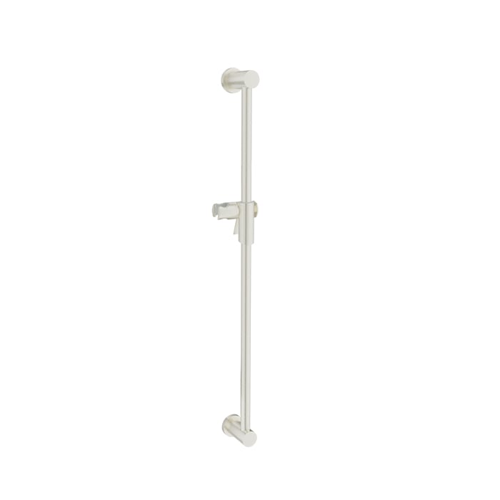 Baril Shower Bar With Slider - Brushed Nickel
