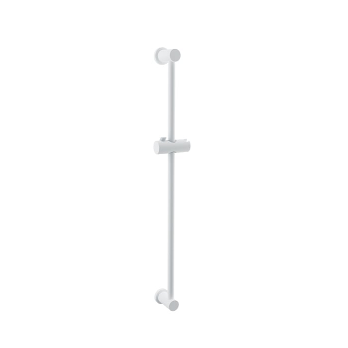 Baril Shower Bar With Slider - White