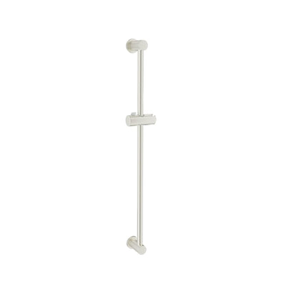 Baril Shower Bar With Slider - Brushed Nickel