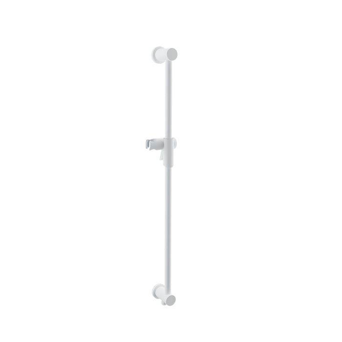 Baril Shower Bar With Slider - White