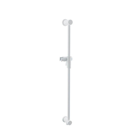 Baril Shower Bar With Slider - White