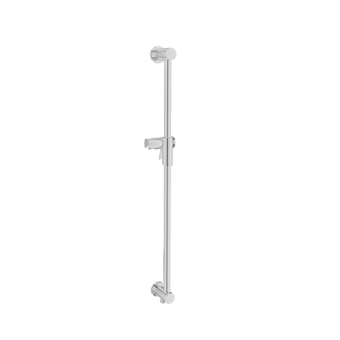 Baril Shower Bar With Slider - Polished Chrome