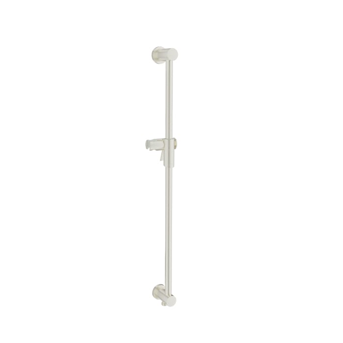 Baril Shower Bar With Slider - Brushed Nickel