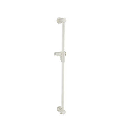 Baril Shower Bar With Slider - Brushed Nickel