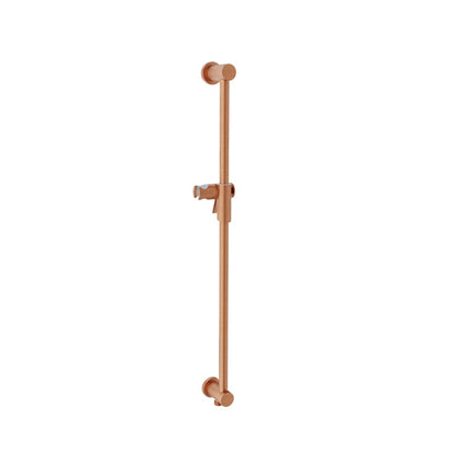 Baril Shower Bar With Slider - Satin Copper