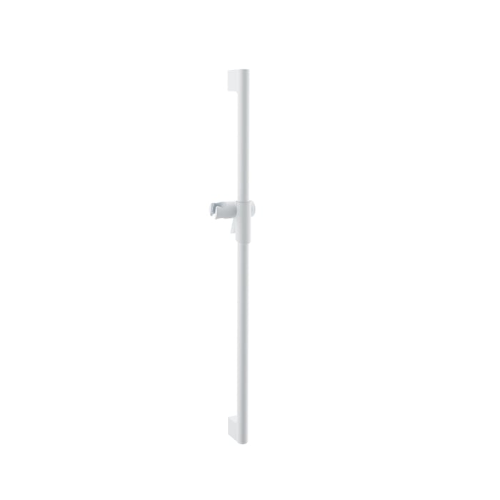 Baril Shower Bar With Slider - White