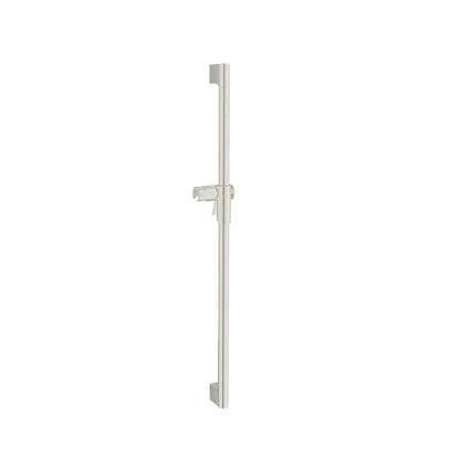 Baril Shower Bar With Slider - Brushed Nickel