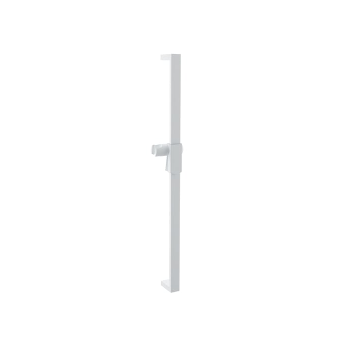 Baril Shower Bar With Slider - White