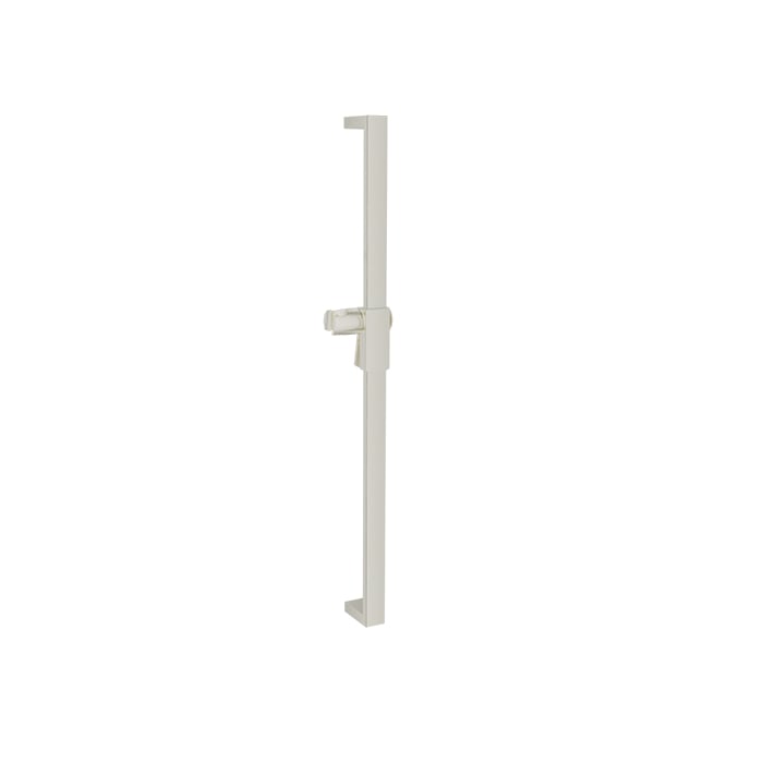 Baril Shower Bar With Slider - Brushed Nickel