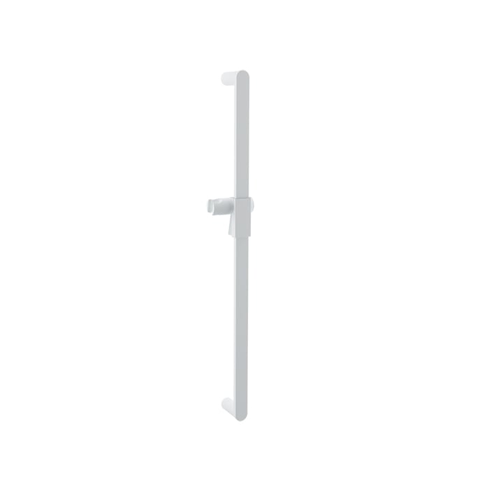 Baril Shower Bar With Slider - White