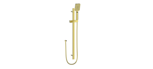 Vogt Kapfenberg Sliding Shower Bar with 3-Function Hand Shower BH.01.03 in Brushed Gold
