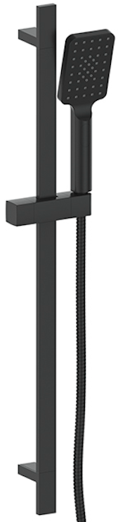 Vogt Kapfenberg Sliding Shower Bar with 3-Function Hand Shower BH.01.03 in Matte Black