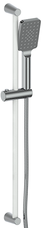 Vogt Lusten Sliding Shower Bar BH.05.03 in Chrome/Glossy White