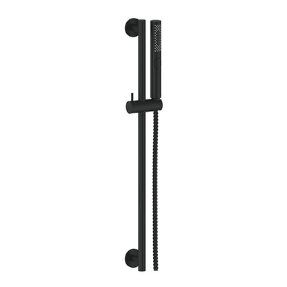 Vogt Drava Sliding Shower Bar with Hand Shower in Matte Black - BH.06.02.MB