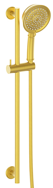 Vogt Zehn Sliding Shower Bar with Hand Shower - Brushed Gold (BH.09.05.BG)