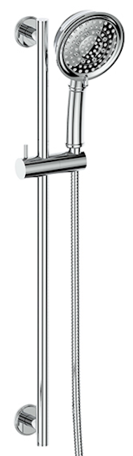 Vogt Zehn Sliding Shower Bar with Hand Shower - Polished Chrome (BH.09.05.CC)