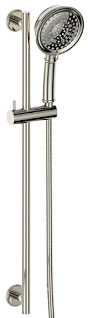 Vogt Zehn Sliding Shower Bar with Hand Shower - Polished Nickel (BH.09.05.PN)