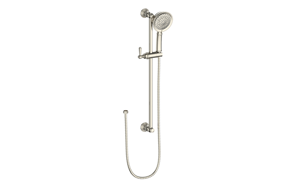 Vogt Carinthia Sliding Shower Bar with Hand Shower in Polished Nickel – BH.10.05.PN