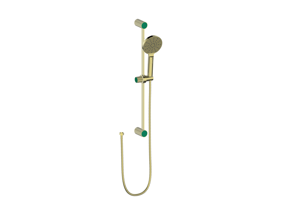 Brushed Gold / Emerald Green