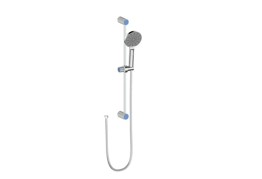 Polished Chrome / Azure Blue