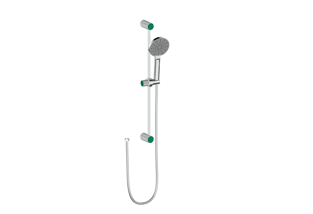Polished Chrome / Emerald Green