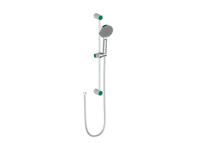 Polished Chrome / Emerald Green