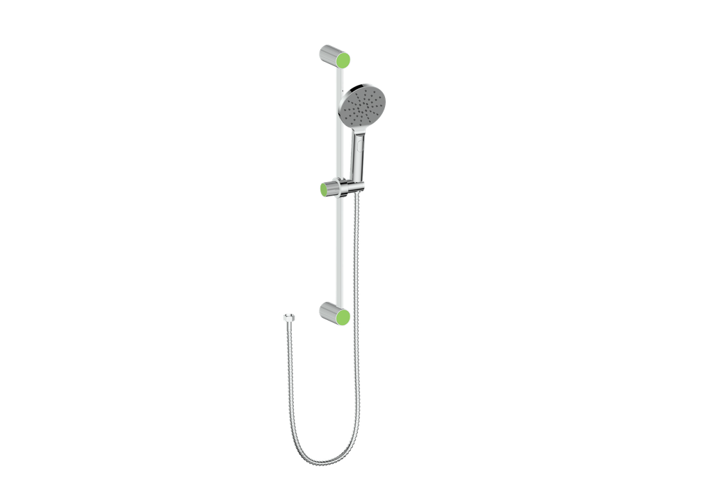 Polished Chrome / Lime Green