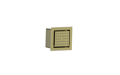Vogt Square Built-In Body Jet in Brushed Gold - BJ.01.01.BG