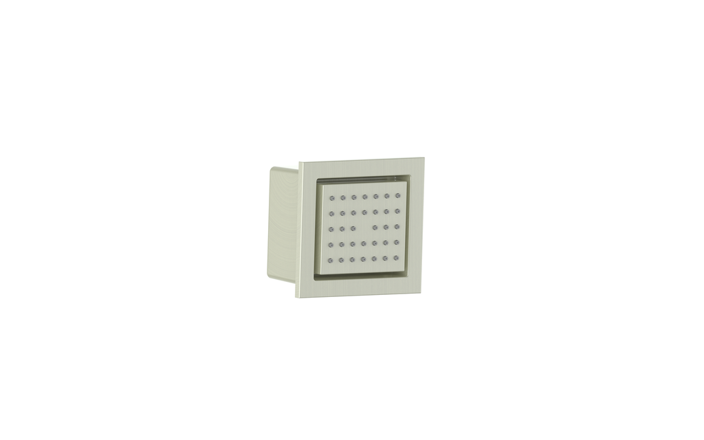 Vogt Square Built-In Body Jet in Brushed Nickel - BJ.01.01.BN
