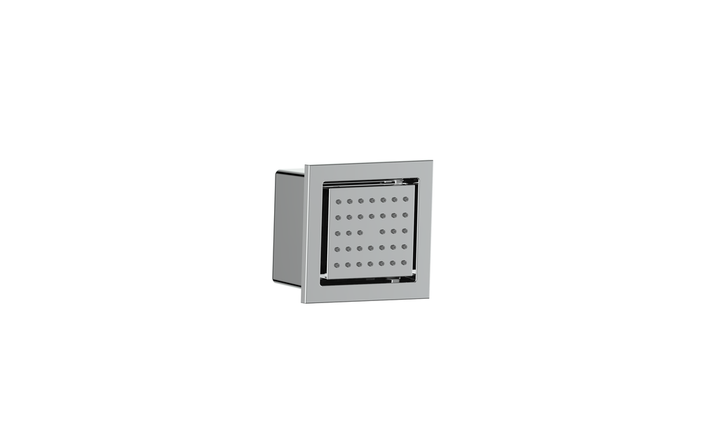 Vogt Square Built-In Body Jet in Polished Chrome - BJ.01.01.CC