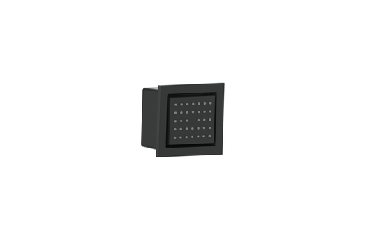 Vogt Square Built-In Body Jet in Matte Black - BJ.01.01.MB