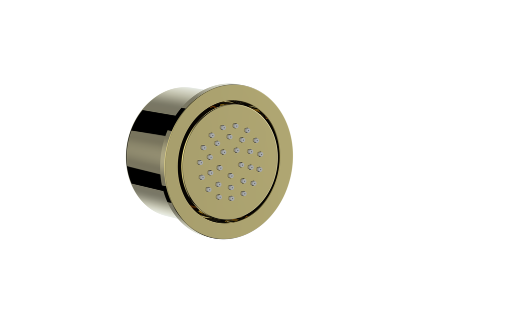 Vogt Round Built-In Body Jet in Brushed Gold - BJ.02.01.BG