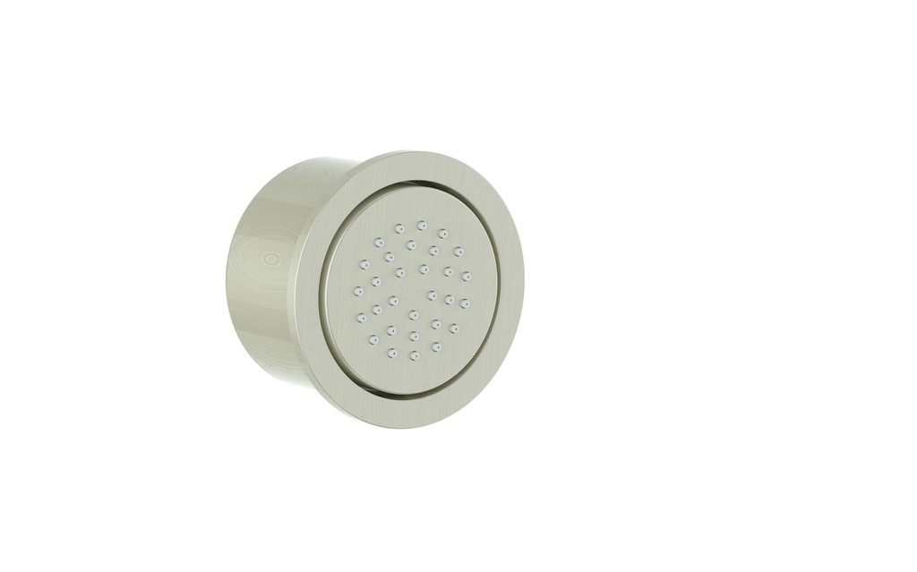 Vogt Round Built-In Body Jet in Brushed Nickel - BJ.02.01.BN