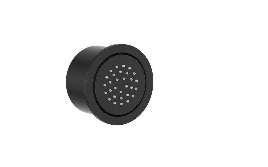 Vogt Round Built-In Body Jet in Matte Black - BJ.02.01.MB