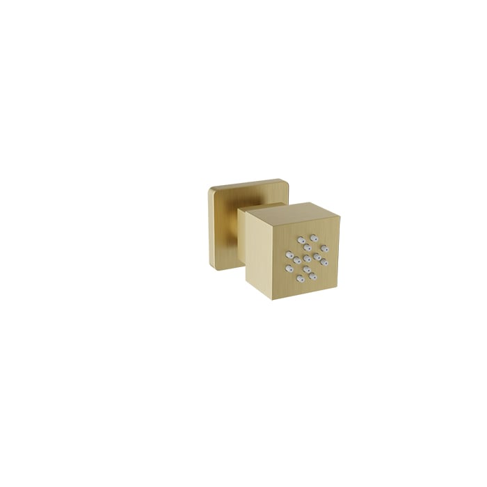 Baril Square Lateral Body Jet - Satin Brass