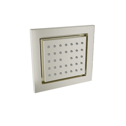 Baril Square Built-In Lateral Body Jet - Brushed Nickel
