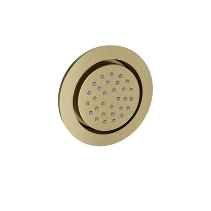 Baril Round Built-In Lateral Body Jet - Satin Brass