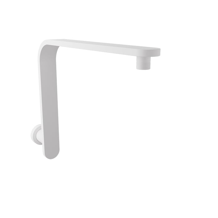 Baril Raised Square Wall-Mounted Shower Arm BRA-1409-02 - White