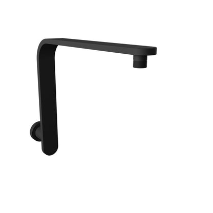 Baril Raised Square Wall-Mounted Shower Arm BRA-1409-02 - Matte Black
