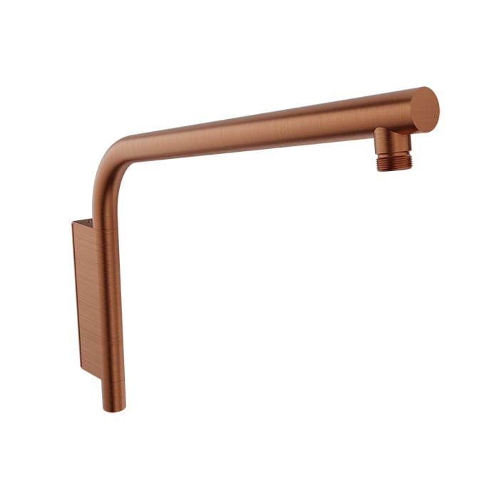 Baril Flora B47 16" Wall-Mounted Shower Arm - Satin Copper