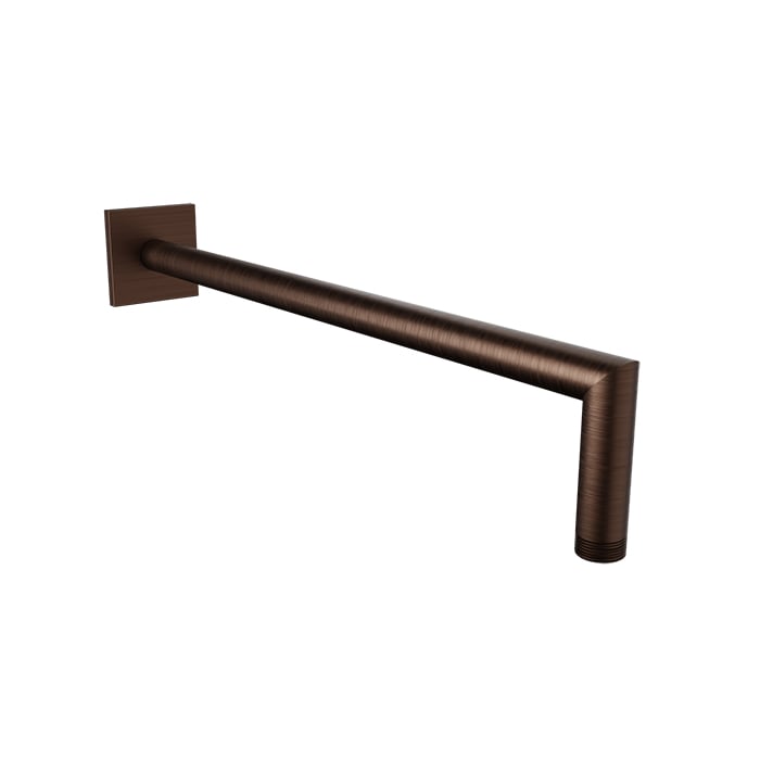 Baril 16" Wall-Mounted Shower Arm, Square Flange BRA-1612-44 - Venetian Bronze