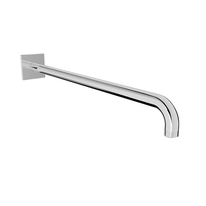 Baril 18" Wall-Mounted Shower Arm, Square Flange BRA-1812-14 - Polished Chrome