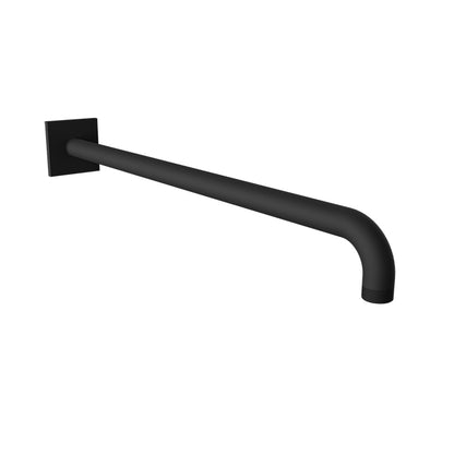 Baril 18" Wall-Mounted Shower Arm, Square Flange BRA-1812-14 - Matte Black