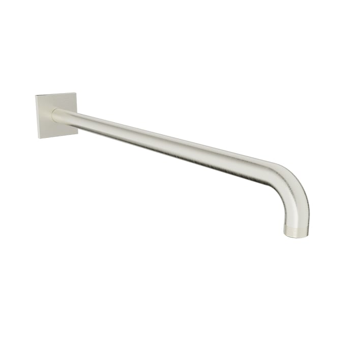 Baril 18" Wall-Mounted Shower Arm, Square Flange BRA-1812-14 - Brushed Nickel